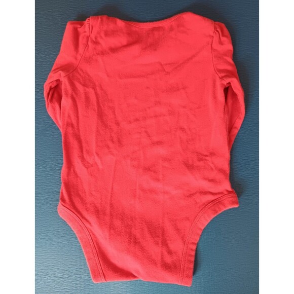 Shirt 12 To 18 Months Baby Gap Red Long Sleeve Holiday Christmas - Picture 2 of 4